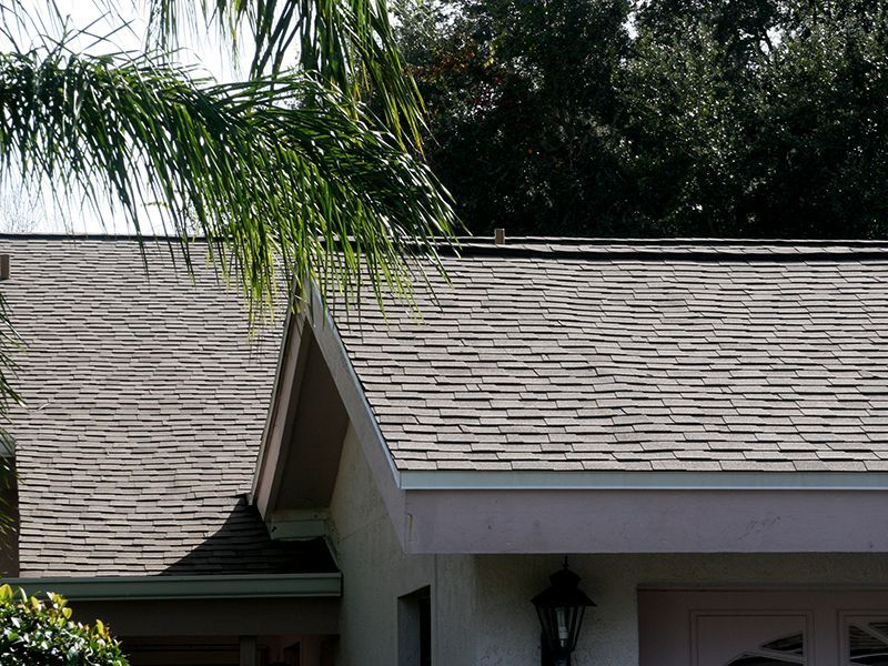 Residential shingle roof by Florida Southern Roofing.