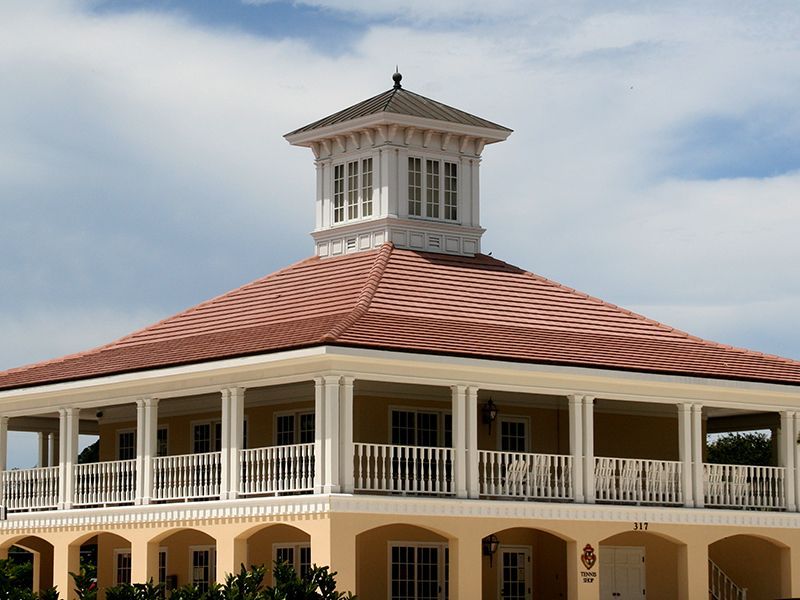 Commercial tile roof  by Florida Southern Roofing.