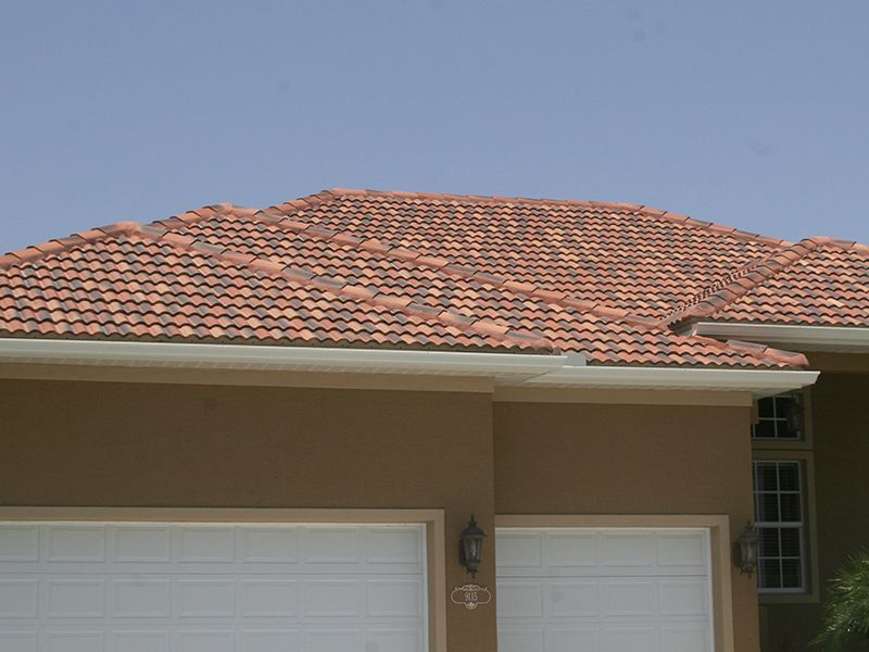 Residential tile roof by Florida Southern Roofing.