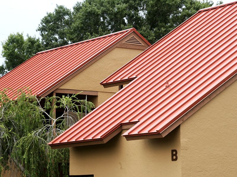 Condominium metal roof by Florida Southern Roofing. 
